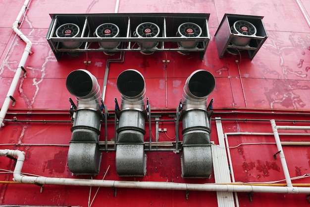 Photo close-up of red wall