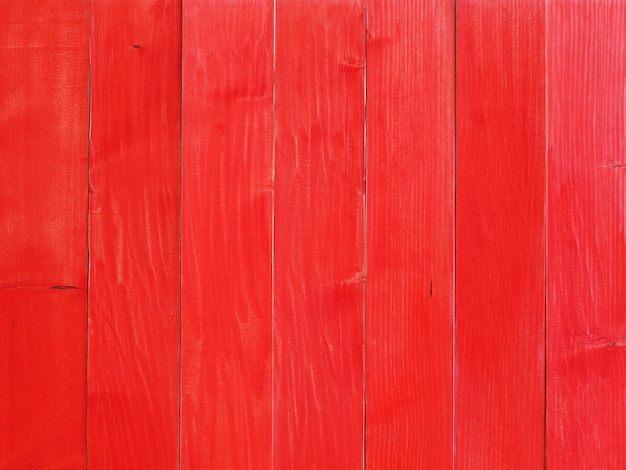 Close up red wooden plank texture background