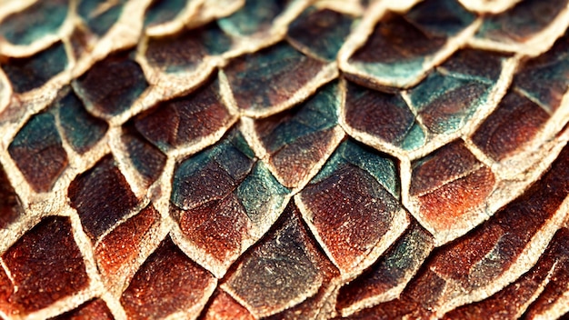 Close up reptile scales background