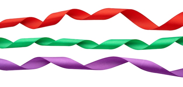 Photo close-up of ribbon on white background