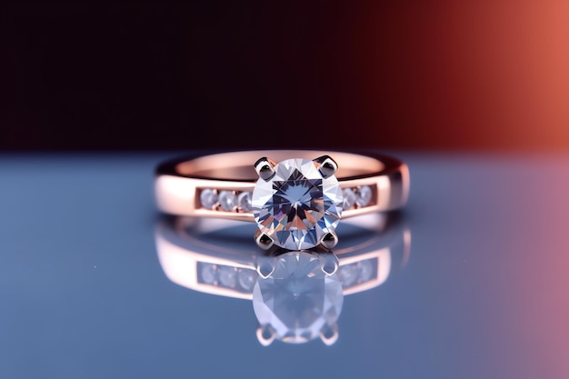 A close up of a ring