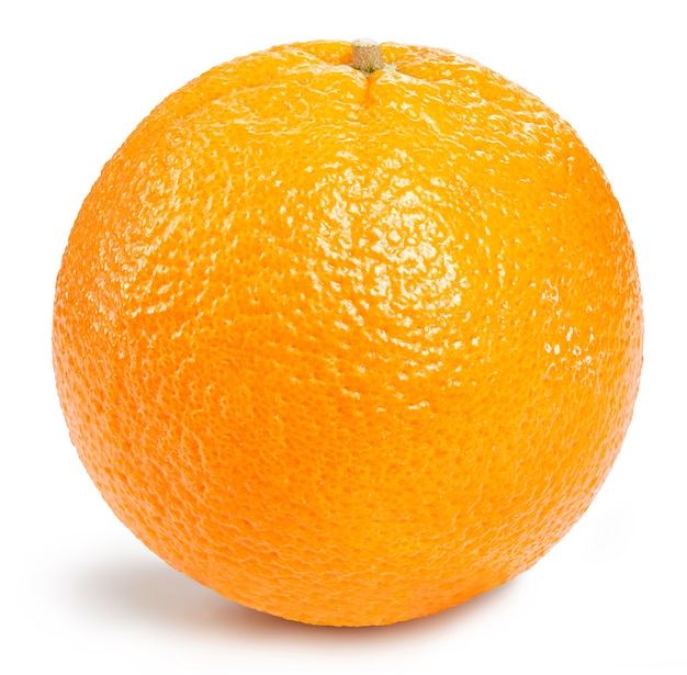 Close up on ripe orange fruits half isolated