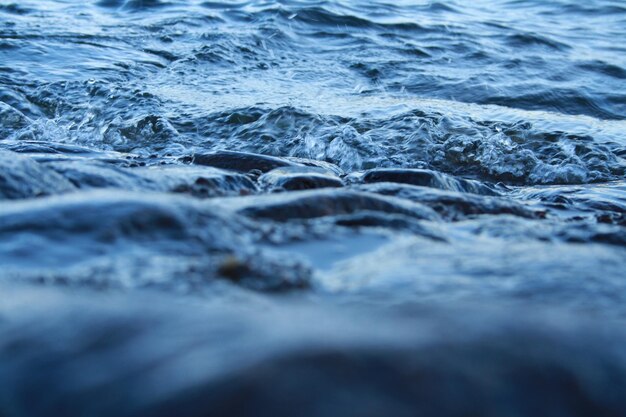 Close-up of rippled river water