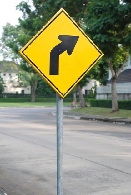 Close-up of road sign