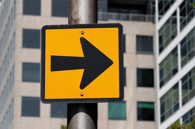 Photo close-up of road sign