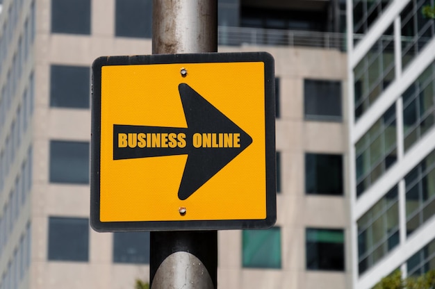 Photo close-up of road sign