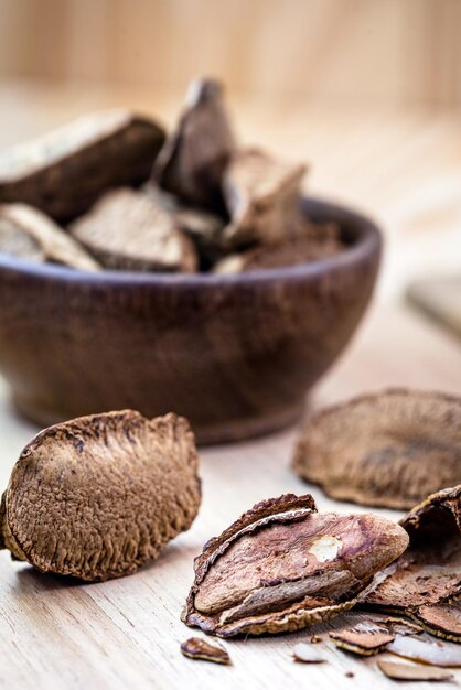 Close-up of roasted coffee in bowl on table