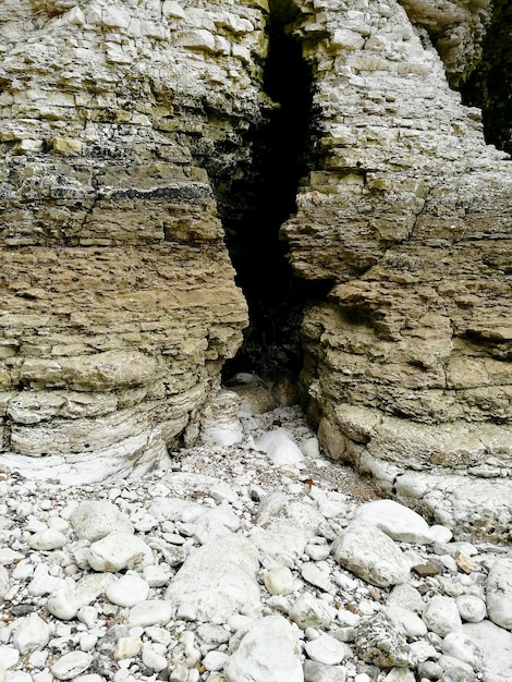 Photo close-up of rock formation