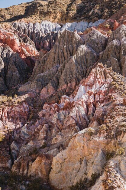 Close-up of rock formations