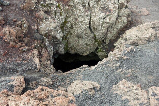 Foto prossimo piano della roccia