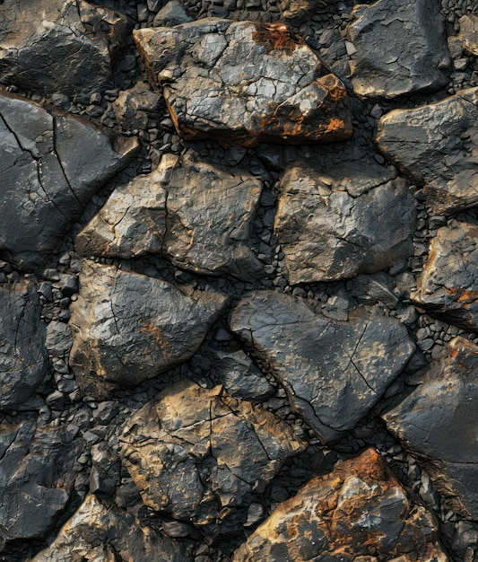A close up of rocks