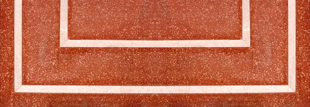 Close-up rode steen met wit marmeren frame erfgoed gebouw muur