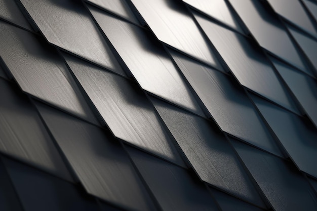 A close up of a roof with a dark colored shingle.