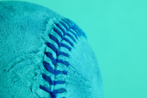 Close-up of rope over blue background