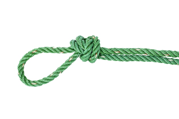 Close-up of rope on white background