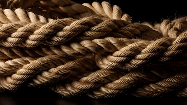 A close up of a rope