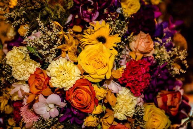 Close-up of rose bouquet