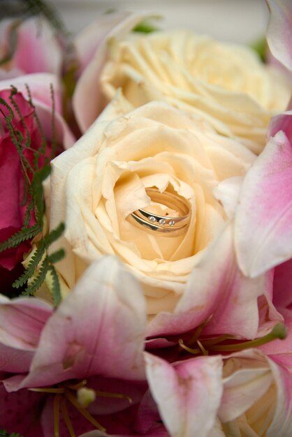 Close-up di un bouquet di rose