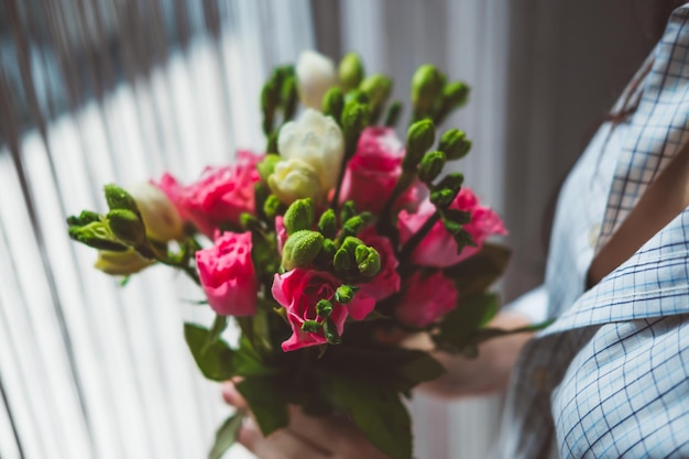 Photo close-up of rose bouquet