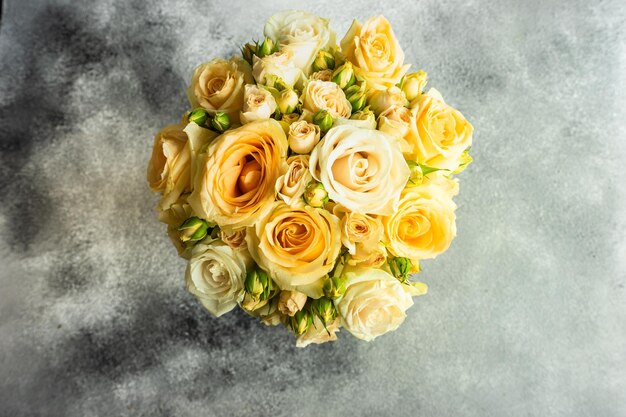 Photo close-up of rose bouquet