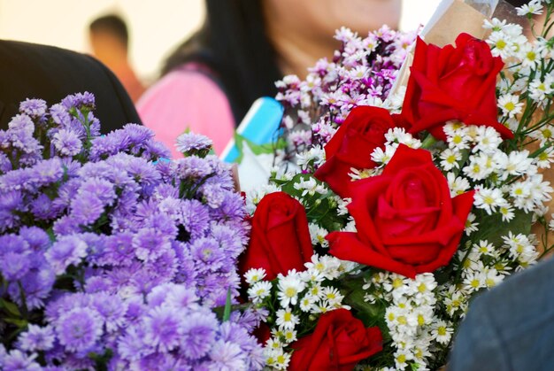 Close-up of rose bouquet