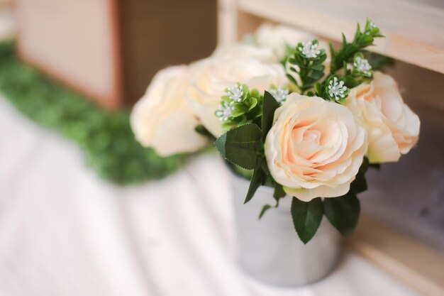 Close-up of rose bouquet