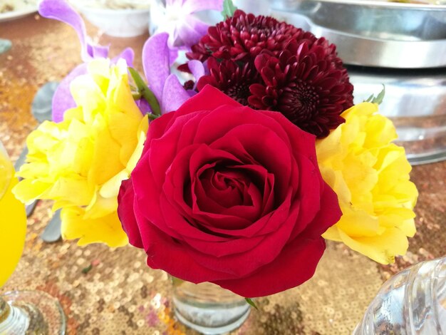 Close-up of rose bouquet