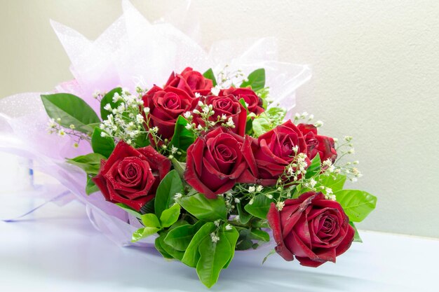 Photo close-up of rose bouquet