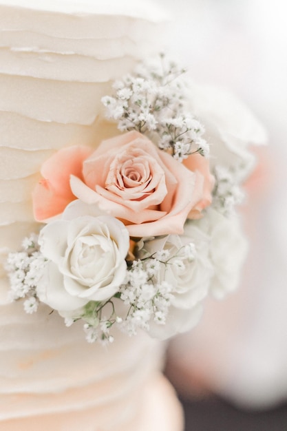 Foto close-up di un bouquet di rose