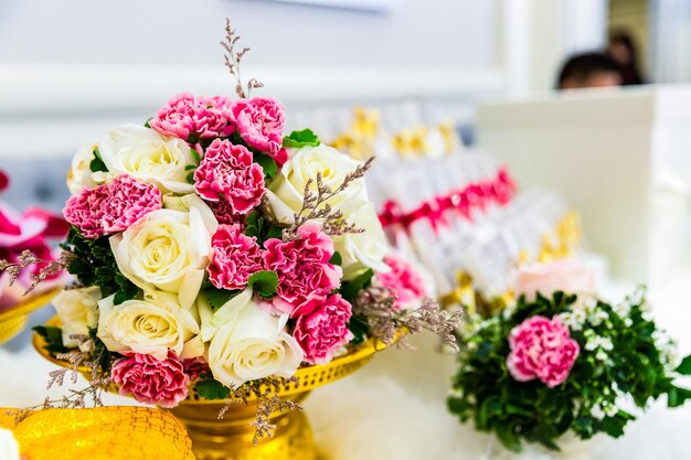 Close-up of rose bouquet