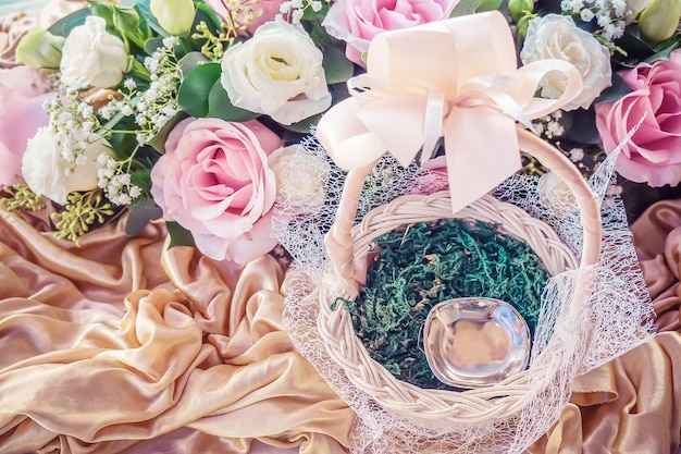 Photo close-up of rose bouquet