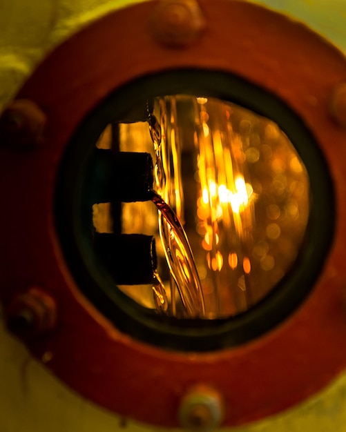 Photo close-up of round window