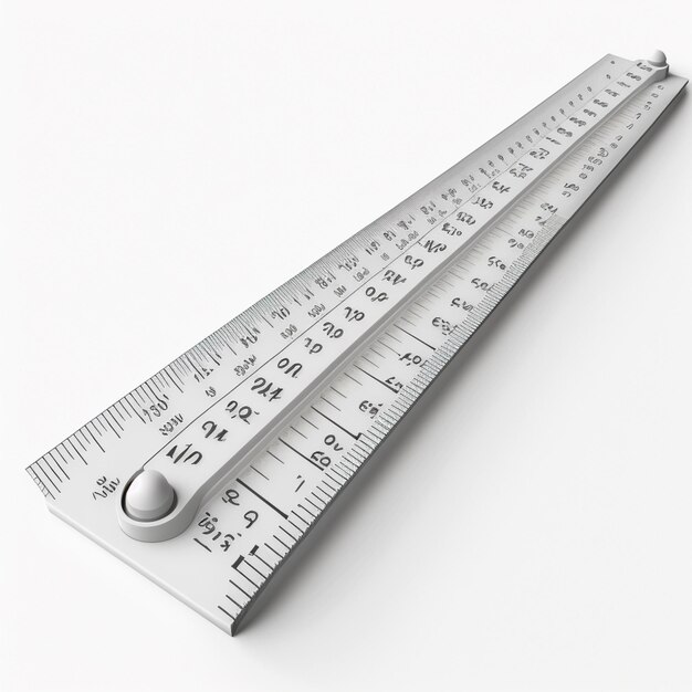 a close up of a ruler with a ruler on it generative ai
