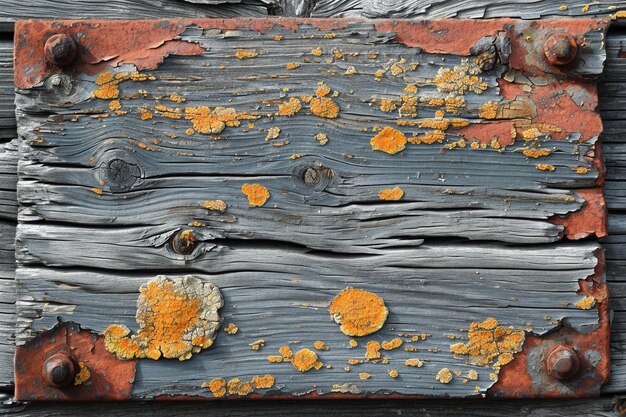 Photo close up of a rustic wooden plank