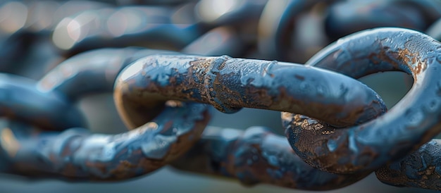 Close Up of Rusty Chain