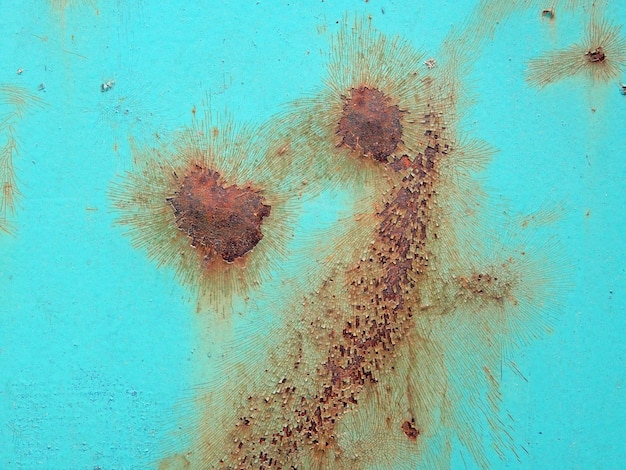 Photo close-up of rusty metal wall