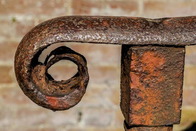 Photo close-up of rusty metal