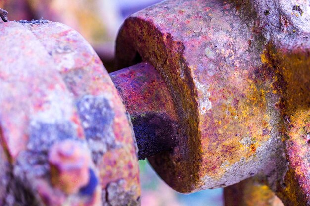 Close-up of rusty metal