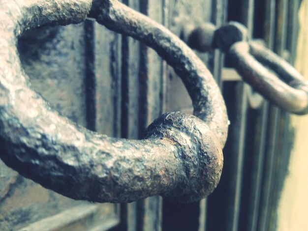 Photo close-up of rusty metal