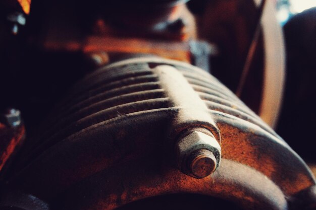 Photo close-up of rusty metal