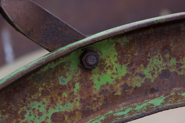 Photo close-up of rusty metal