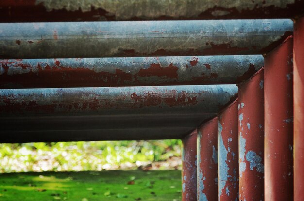 Close-up of rusty pipe