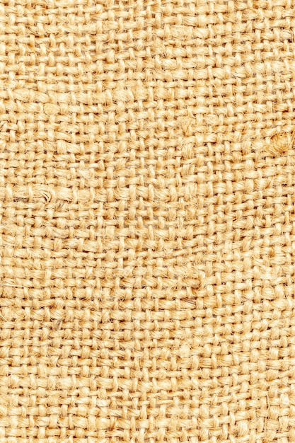 Close up sackcloth textile