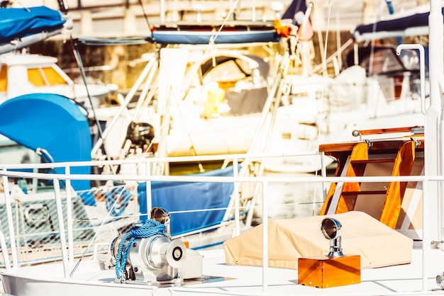 Photo close-up of sailboat