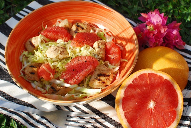 Close-up of salad in bowl