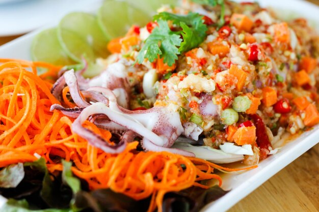 Close-up of salad in plate