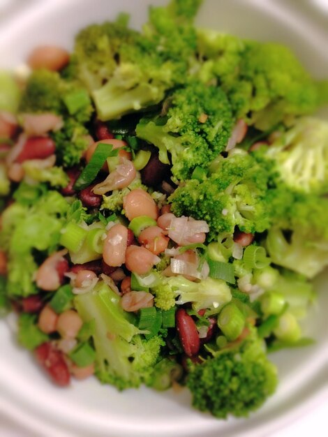 Close-up of salad served on plate