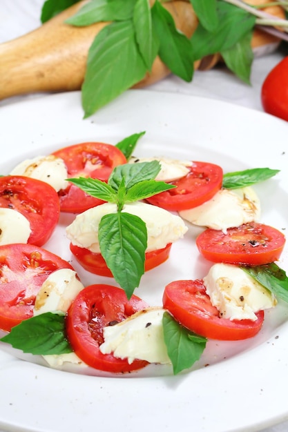 Close-up of salad served in plate