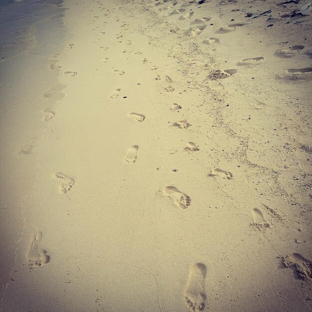 Close-up of sand on beach