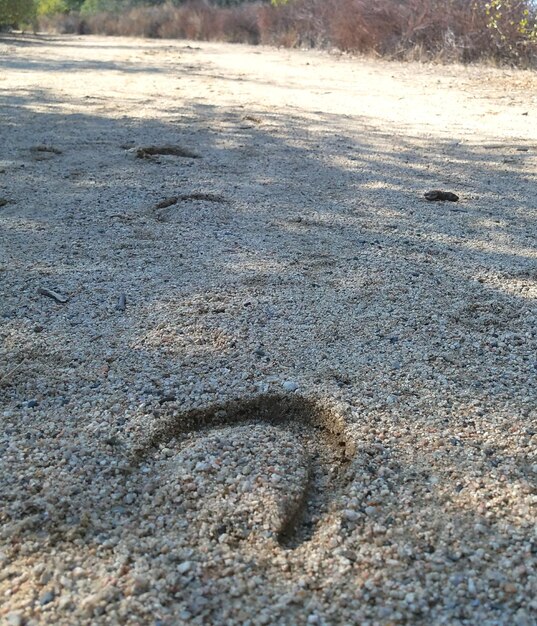 Close-up of sand on beach